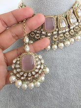 Mintpink Antique Polki Kundan necklace set/Antique necklace Set/Indian Jewelry/Pakistani Jewelry set/Wedding necklace/Bridal necklace/Indian