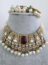 Navratan Multi Polki Kundan necklace set/Antique necklace Set/Indian Jewelry/Pakistani Jewelry set/Wedding necklace/Bridal necklace/Indian