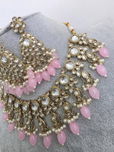 Pink Kundan Necklace Set/ Kundan Choker/ Bollywood Jewelry/ Indian jewelry/ Pakistani necklace/ punjabi/bridal necklace/indian wedding