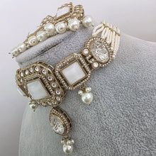 White pearl Kundan choker Necklace/Bollywood Jewelry/Indian bridal Kundan necklace/indian Pakistani Punjabi wedding jewelry