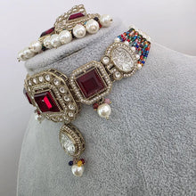 Multi pearl Kundan choker Necklace/Bollywood Jewelry/Indian bridal Kundan necklace/indian Pakistani Punjabi wedding jewelry
