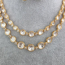 Trendy Premium Moissanite Kundan 2 line Necklace/Kundan Choker/Bollywood Jewelry/Indian wedding/Bridal Indian Wedding/Pakistani/Punjabi