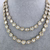 Trendy Premium DualTone Moissanite Kundan 2 line Necklace Bollywood Jewelry/Indian wedding/Bridal Indian Wedding/Pakistani/Punjabi