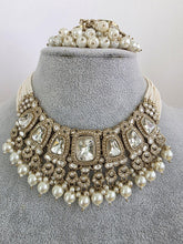 White Antique Polki Kundan necklace set/Antique necklace Set/Indian Jewelry/Pakistani Jewelry set/Wedding necklace/Bridal necklace/Indian