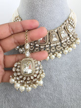 White Antique Polki Kundan necklace set/Antique necklace Set/Indian Jewelry/Pakistani Jewelry set/Wedding necklace/Bridal necklace/Indian
