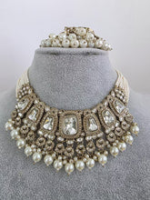 White Antique Polki Kundan necklace set/Antique necklace Set/Indian Jewelry/Pakistani Jewelry set/Wedding necklace/Bridal necklace/Indian