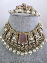 Mintpink Antique Polki Kundan necklace set/Antique necklace Set/Indian Jewelry/Pakistani Jewelry set/Wedding necklace/Bridal necklace/Indian