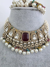Navratan Multi Polki Kundan necklace set/Antique necklace Set/Indian Jewelry/Pakistani Jewelry set/Wedding necklace/Bridal necklace/Indian