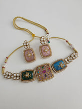 Multi Kundan Inlay Work Heritage choker Set/ Sabyasachi Kundan Choker/Bollywood Indian jewelry/Pakistani necklace/punjabi/Indian wedding