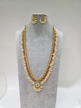 Ruby Antique Gold Long Necklace/Gold Necklace/South Indian Necklace/One Gram Gold /Temple Jewelry/South Indian jewelry