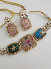 Multi Kundan Inlay Work Heritage choker Set/ Sabyasachi Kundan Choker/Bollywood Indian jewelry/Pakistani necklace/punjabi/Indian wedding