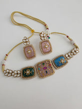 Multi Kundan Inlay Work Heritage choker Set/ Sabyasachi Kundan Choker/Bollywood Indian jewelry/Pakistani necklace/punjabi/Indian wedding