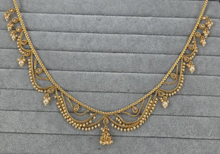 Antique Gold Pearl Belly Chain/Bridal Belly chain/Vaddanam/Kamarpatta/South Indian Jewelry/tagdi/Indian waist belt/jewelry belt/Kamarbandh