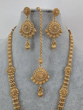 Long Antique gold plated mala Necklace/Indian Long Necklace/Temple Jewelry/Necklace Mala/Indian/South Jewelry/Indian Wedding/Rani Haar