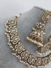 White Pearl stone Necklace Set/Kundan Choker/ Bollywood Jewelry/ Indian jewelry/Pakistani necklace/ punjabi necklace/bridal necklace
