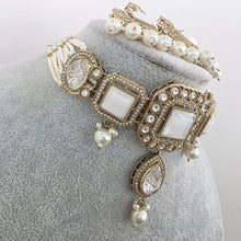 White pearl Kundan choker Necklace/Bollywood Jewelry/Indian bridal Kundan necklace/indian Pakistani Punjabi wedding jewelry
