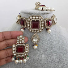 Multi pearl Kundan choker Necklace/Bollywood Jewelry/Indian bridal Kundan necklace/indian Pakistani Punjabi wedding jewelry