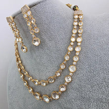 Trendy Premium Moissanite Kundan 2 line Necklace/Kundan Choker/Bollywood Jewelry/Indian wedding/Bridal Indian Wedding/Pakistani/Punjabi