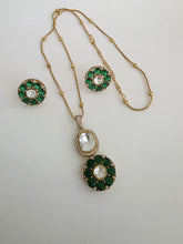Green Moissanite Uncut Polki Kundan chain Pendant Necklace/Gold Long necklace/Mala/Indian wedding, Pendant necklace, Bollywood Gift for her