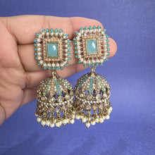Antique Polki kundan Jhumka/stone Jhumka/Indian Jewelry/Pakistani Jewelry/Punjabi Jewelry/Statement earrings/Bridal earring/Indian wedding