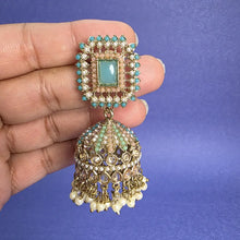 Antique Polki kundan Jhumka/stone Jhumka/Indian Jewelry/Pakistani Jewelry/Punjabi Jewelry/Statement earrings/Bridal earring/Indian wedding
