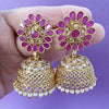 Ruby Gold Polki Stone Jhumka, Gold-plated Dangler Earrings/Brass Jhumkas/Ethnic earrings/Trendy earrings/Statement earrings