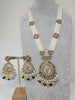 Multi Long Antique Polki Necklace/Indian Long Necklace/Pakistani Necklace\ Mala/Indian Jewelry/Punjabi Jewelry/Indian Wedding/Rani Haar