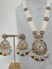 Multi Long Antique Polki Necklace/Indian Long Necklace/Pakistani Necklace\ Mala/Indian Jewelry/Punjabi Jewelry/Indian Wedding/Rani Haar
