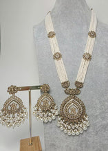 Pearl Long Antique Polki Necklace/Indian Long Necklace/Pakistani Necklace\ Mala/Indian Jewelry/Punjabi Jewelry/Indian Wedding/Rani Haar