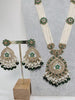 Green Long Antique Polki Necklace/Indian Long Necklace/Pakistani Necklace\ Mala/Indian Jewelry/Punjabi Jewelry/Indian Wedding/Rani Haar