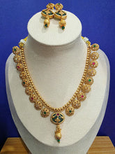 RubyGreen Heritage Delicate Gold Necklace/Gold Necklace/Indian Choker/South Indian Necklace/One Gram Gold /Heritage Jewelry/South Indian