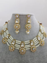 White Meenakari uncut kundan Cz Pearl Choker necklace,Kundan Gold necklace/Traditional/Ethnic Necklace/Indian Pakistani wedding Jewelry
