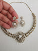 Victorian CZ American Diamond Hasli Necklace/CZ Pota Stones Necklace/Elegant/Unique Jewelry/Indian/Pakistani/Bollywood/Indian Wedding