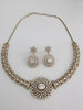 Victorian CZ American Diamond Hasli Necklace/CZ Pota Stones Necklace/Elegant/Unique Jewelry/Indian/Pakistani/Bollywood/Indian Wedding