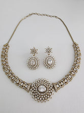 Victorian CZ American Diamond Hasli Necklace/CZ Pota Stones Necklace/Elegant/Unique Jewelry/Indian/Pakistani/Bollywood/Indian Wedding