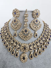 Black Shadow Stones Kundan Necklace Set/Stone Kundan Choker/Bollywood Jewelry/ Indian jewelry/Pakistani necklace/ punjabi/indian wedding