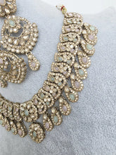 MintPink Shadow Stones Kundan Necklace Set/Stone Kundan Choker/Bollywood Jewelry/ Indian jewelry/Pakistani necklace/ punjabi/indian wedding