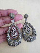 Olive CZ Nano Korean Diamond earrings/diamond earrings/Indian/Pakistani/Bollywood/CZ earrings/AD earrings/Statement earrings/Gift for her