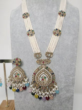 Multi Long Antique Polki Necklace/Indian Long Necklace/Pakistani Necklace\ Mala/Indian Jewelry/Punjabi Jewelry/Indian Wedding/Rani Haar