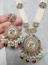 Multi Long Antique Polki Necklace/Indian Long Necklace/Pakistani Necklace\ Mala/Indian Jewelry/Punjabi Jewelry/Indian Wedding/Rani Haar