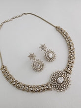 Victorian CZ American Diamond Hasli Necklace/CZ Pota Stones Necklace/Elegant/Unique Jewelry/Indian/Pakistani/Bollywood/Indian Wedding