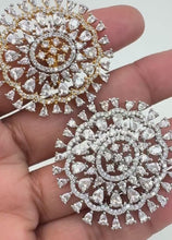 Large American Diamond CZ Ring/Statement Ring/Cocktail Adjustable Ring/Indian Ring/Pakistani Jewelry/Indian/Bollywood Jewelry/Indian Wedding