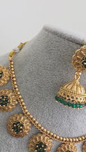 Green Guttapusalu Pearl Gold Necklace/Gold Necklace/Indian Choker/South Indian Necklace/One Gram Gold /Temple Jewelry/South Indian jewelry