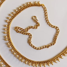 Delicate gold plated pearl Belly Chain/Belly chain/Belt/Indian waist belt/Kamarpatta/waist chain/jewelry belt/Kamarbandh/Pearl Belt