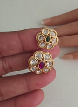 RubyGreen Bridal Gold Moissanite Kundan Polki Ring/Adjustable Ring/Indian Ring/ Pakistani /Indian Jewelry/Bollywood Jewelry/Indian Wedding
