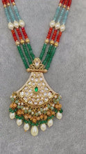 Premium gold plated Kundan silver foil Mala Necklace/Long Necklace/Indian Jewelry/Mala/Pendent Set/Rani haar/Bridal Necklace/Indian Wedding