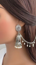 German Silver Earrings/Oxidized Earrings/Antique Silver/Silver Look Alike/Lightweight/Tribal/Afghani/Indian Jewelry/Boho Jewelry/Pakistani