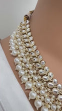 White Pearl Kundan Necklace Set/ Kundan Jewelry/ Bollywood Jewelry/ Indian Jewelry/ Pakistani necklace/Punjabi/bridal /Indian wedding