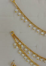 Ear Chain pair/Sahare/Pearl kaan chain/Earring support chain/Indian Jewelry/Pakistani Jewelry/Bahubali Eaarrings/Kaan sahara 2pcs