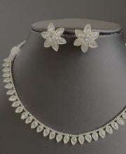 Silver Polki Kundan necklace/South Indian Jewelry/Delicate Necklace/Guttapusalu Necklace/Wedding necklace/Bridal necklace/Indian necklace